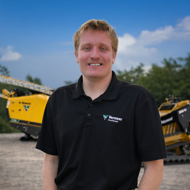 Matthew Justice, a sales representative at Vermeer Southeast.