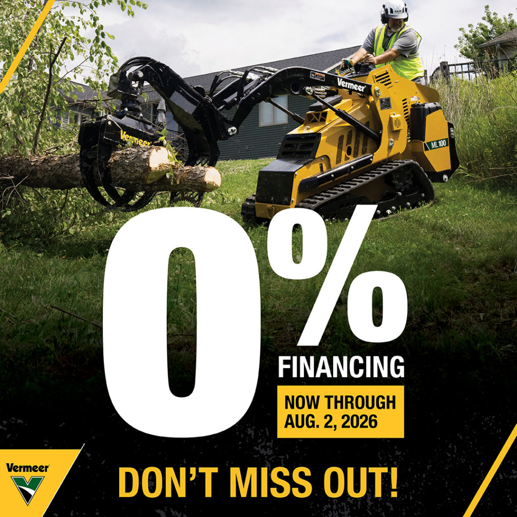 Don't miss out on up to 0% special financing on select equipment now through August 2, 2026. 